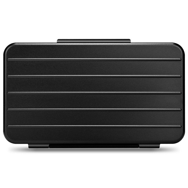 Portable Aluminum Cigar Humidor – IP65 Sealed, Cedar Lined, 200mm Travel Case
