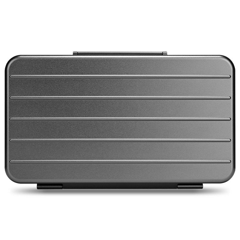Portable Aluminum Cigar Humidor – IP65 Sealed, Cedar Lined, 200mm Travel Case