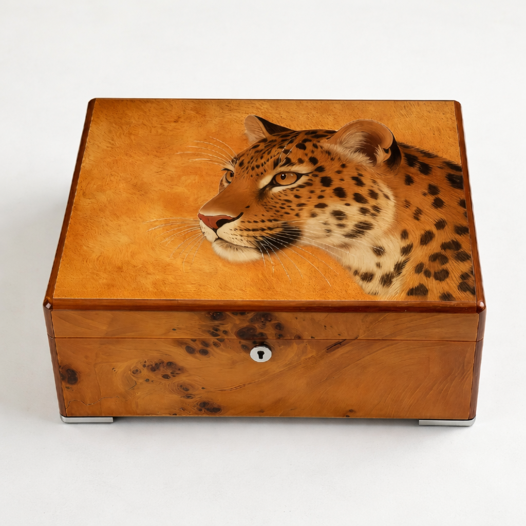 Leopard Wealth™ Luxury Cigar Humidor