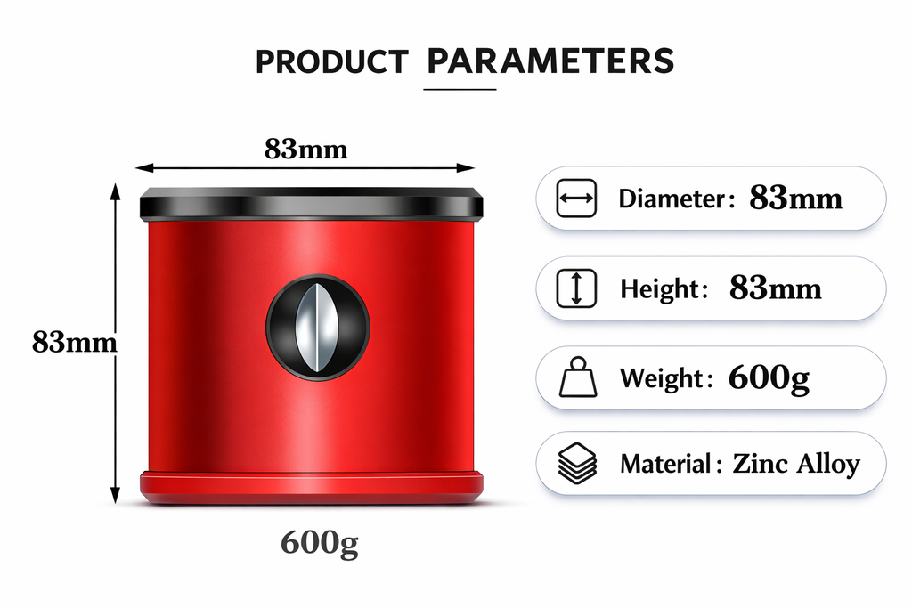 3-in-1 Tabletop Cigar Cutter with V-Cut & Dual Straight Cut (22mm / 23mm / 26mm)